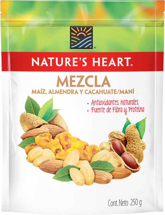 Mezcla maíz, almendra y cacahuate  250 g