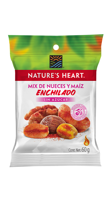 Mix de Nueces y Maíz Enchilado sin azúcar 60 g