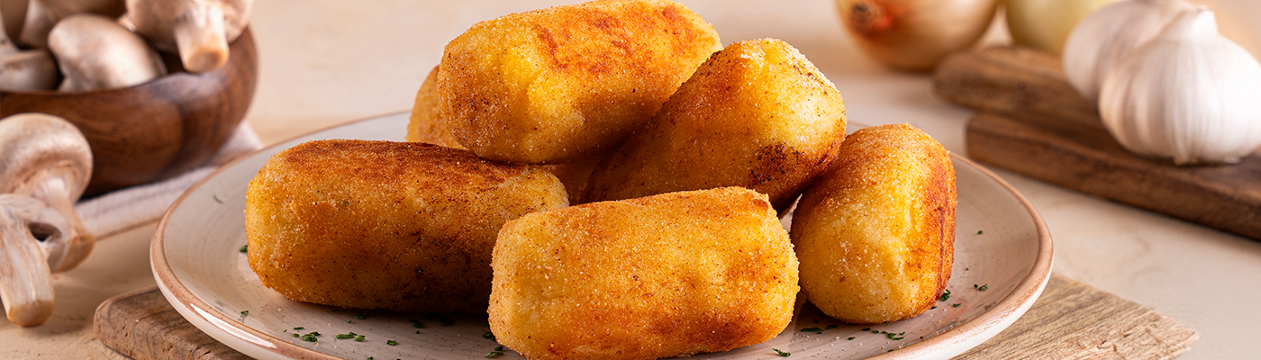 Receta Croquetas de papa y champiñón