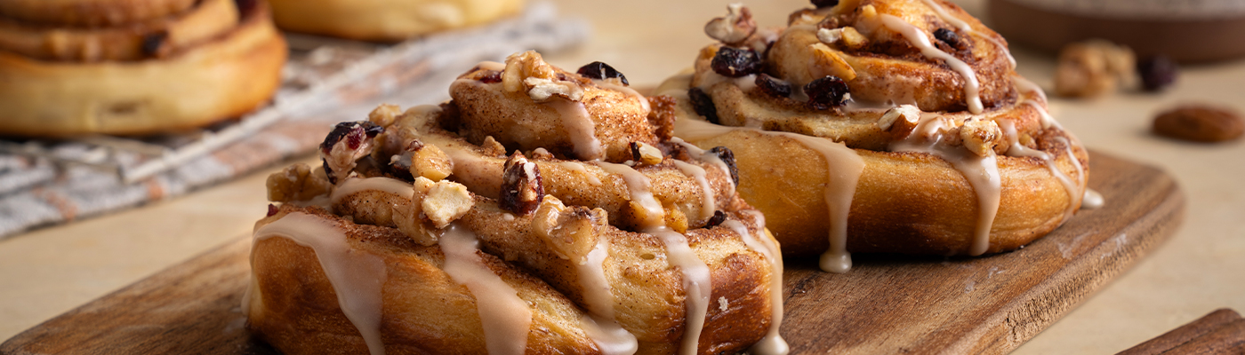 Receta Rollo de canela y pecanas