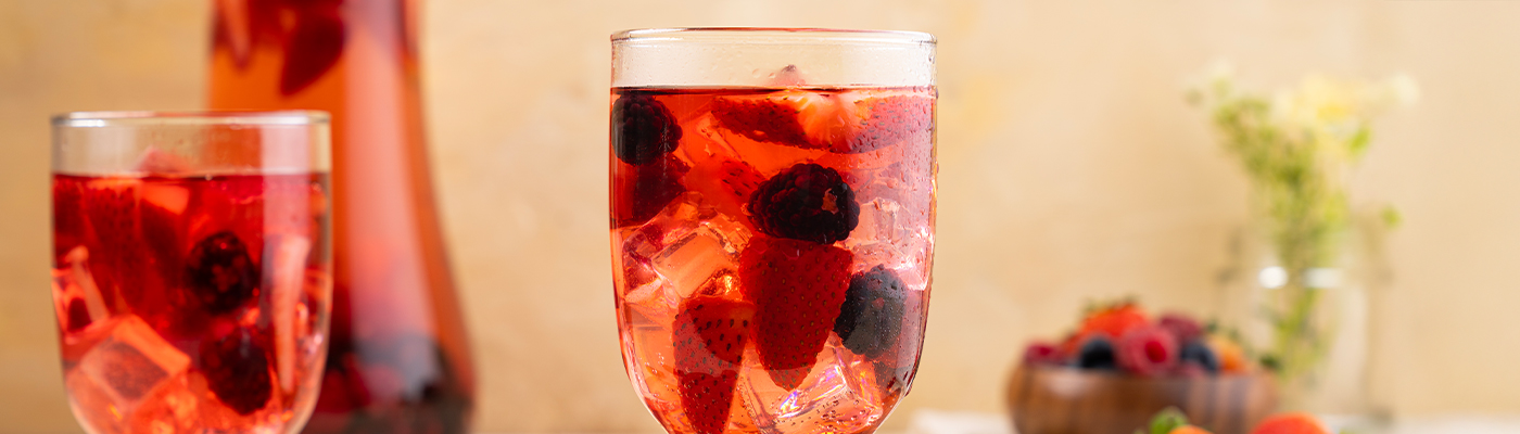 Receta Sangria de frutos rojos sin alcohol